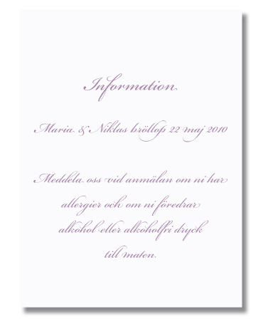 Informationskort, enkelt, hvid 146x109 i gruppen  hos Ask�s Testmilj� 1 (set0402inE)